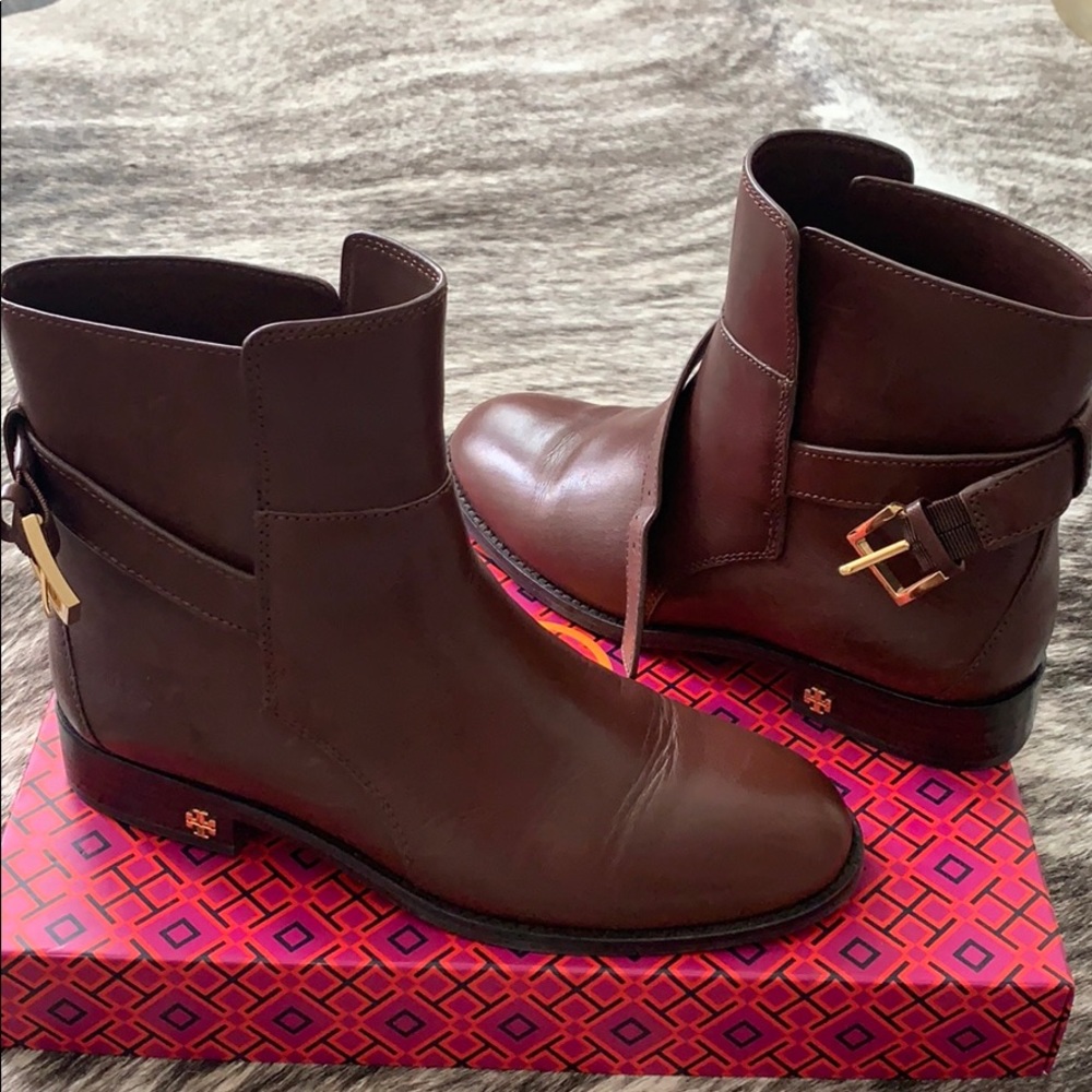 Tory Burch Brown Brook Ankle Boot